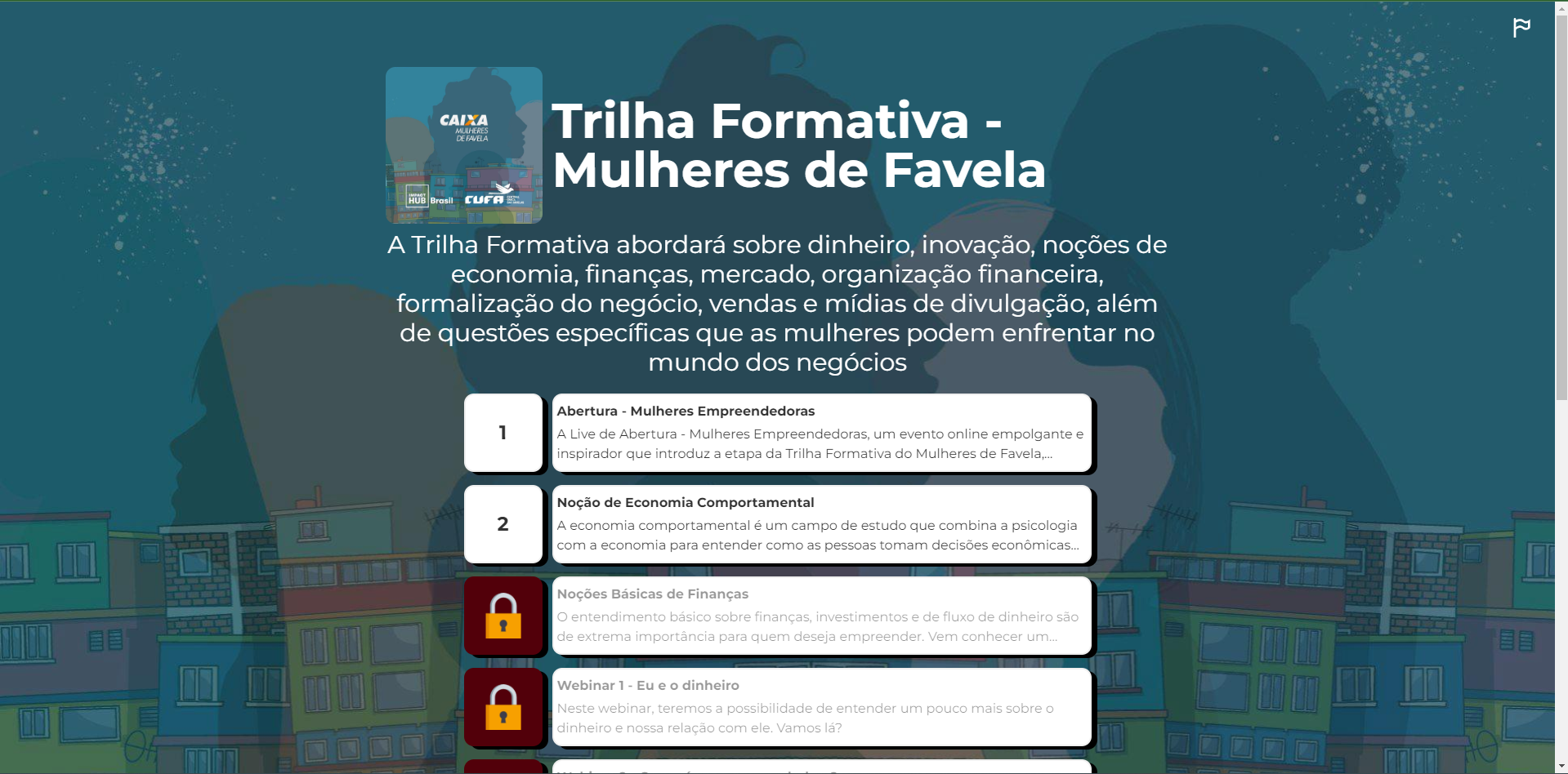 Mulheres de Favela Impact Hub CUFA CAIXA